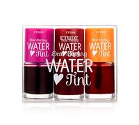ETUDE Dear Darling Water Tint - Juego de 3 tintes de labios de 9,5 g x 3 colores (21AD) con acabado hidratante ligero y no pegajoso, a prueba de manchas y ligero, K-beauty