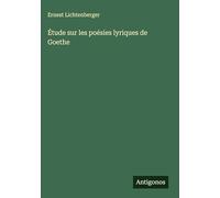 Étude sur les poésies lyriques de Goethe