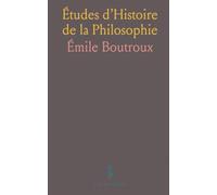 Études d’Histoire de la Philosophie