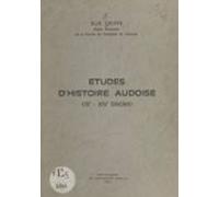 Études Dhistoire Audoise (ebook)