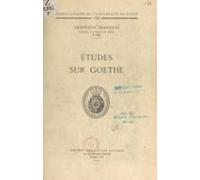 Études Sur Goethe (ebook)
