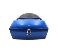 ETUELNOPT Alforjas para Moto, Caja Trasera for Motocicleta, Funda for Casco, Respaldo, Estante Tour. Equipaje Multicolor 2 Opciones(Blue,Without Shelf)