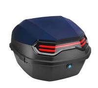 ETUELNOPT Alforjas para Moto, Caja Trasera for Motocicleta, Maletero for Scooter, ABS PP, Funda sólida for Almacenamiento Completo de Casco, Multicolor(Tibetan Blue)