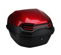 ETUELNOPT Alforjas para Moto, Caja Trasera for Motocicleta, Maletero for Scooter, Equipaje for Casco sólido Multicolor(Red)