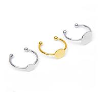 ETUELNOPT Anillos en bruto, 100 piezas de acero inoxidable ajustable círculo plano almohadilla bisel anillos en blanco oro 6-12 mm(JZ-016-Gold,10mm)