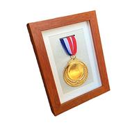 ETUELNOPT Caja de Almacenamiento de medallas para, Almacenamiento Organizador de Marco Caja Sombra for exhibición medallas premios Militares Guerra Deportiva, 13x18cm(B)