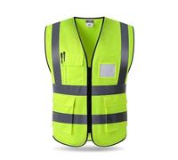 ETUELNOPT chaleco de alta visibilidad, Chaleco reflectante de seguridad alta visibilidad, trabajo, motocicleta, ciclismo, deportes, multicolor, varios tamaños(Color 1,4XL)