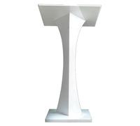 ETUELNOPT Lectern portátil, Soporte de podio acrílico portátil Multicolor. Iglesia(White)