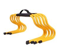 ETUELNOPT obstáculos de Entrenamiento, Agility Hurdles - Paquete de 5 Correas Transporte for Pista Campo, Multicolor, 15-50 cm, for Interior y Exterior(Yellow,23cm (9"))