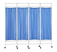 ETUELNOPT Tabique Independiente, Divisor de Ambiente portátil con Pantalla privacidad Ruedas, Sala clínica salón 3-6 Paneles Multicolor(03,4 Panel)
