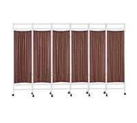 ETUELNOPT Tabique Independiente, Divisor de Ambiente portátil con Pantalla privacidad Ruedas, Sala clínica salón 3-6 Paneles Multicolor(04,6 Panel)