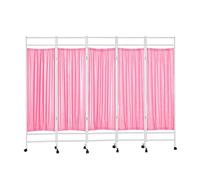 ETUELNOPT Tabique Independiente, Divisor de Ambiente portátil con Pantalla privacidad Ruedas, Sala clínica salón 3-6 Paneles Multicolor(01,5 Panel)