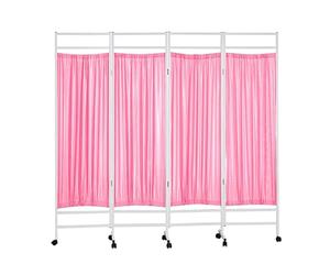 ETUELNOPT Tabique Independiente, Divisor de Ambiente portátil con Pantalla privacidad Ruedas, Sala clínica salón 3-6 Paneles Multicolor(01,4 Panel)