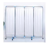 ETUELNOPT Tabique Independiente, Pantalla de privacidad for clínica médica Enrollable Plegable 4 Paneles con Ruedas, 6 pies Alto, Multicolor(White)
