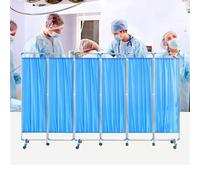 ETUELNOPT Tabique Independiente, Pantalla de privacidad médica Plegable Azul 6 Paneles 180 cm Altura for Ahorro Espacio en clínica/Sala/Examen