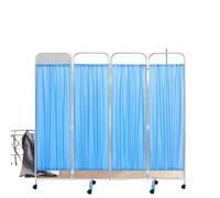 ETUELNOPT Tabique Independiente, Separador de ambientes médico Plegable, 4 Paneles, con Ruedas, 200x180cm, for clínica