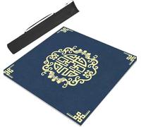 ETUELNOPT Tapete Plegable para Mesa de Mahjong, Estera De Mahjong con Posición Viento. Múltiples tamaños Multicolores for Juegos de Mesa póquer(BLU,27.6x27.6inch/70x70cm)