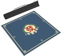 ETUELNOPT Tapete Plegable para Mesa de Mahjong, Estera de Mahjong for Juegos Cartas póquer, tamaños múltiples Multicolores con Bolsa(BLU,27.6x27.6inch/70x70cm)