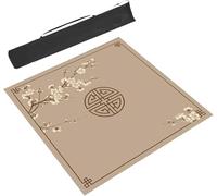 ETUELNOPT Tapete Plegable para Mesa de Mahjong, Mahjong Mat Multi Game Table Cover Caqui 60x60-120x120cm con Bolsa de Almacenamiento(27.6x27.6inch/70x70cm)