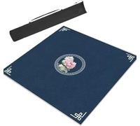 ETUELNOPT Tapete Plegable para Mesa de Mahjong, Tapete de Mesa Mahjong con Bolsa Almacenamiento Multicolor Varios tamaños(BLU,33.5x33.5in/85x85cm)