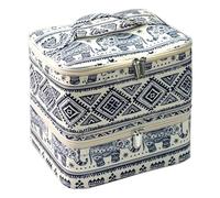 Étui de Luxe pour Vernis à ongles et outils - Organiseur Double couche pour 30 bouteilles | Sac organisateur de Vernis à ongles, Station de manucure portative Avec Rangement,10,04x7,87x7,48 pouces