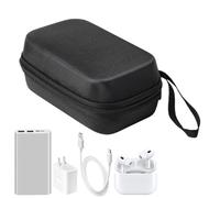 Étui de rangement pour câbles de voyage - Pochette de rangement étanche en EVA 16 x 10 x 6 cm | Support d'accessoires électroniques, protection de coque rigide à fermeture éclair, poignée de transpor