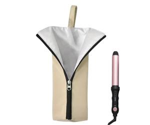 Étui de Voyage pour lisseur - Sac de Rangement pour Fer à friser | Portable résistant à la chaleur Avec dispositif de Suspension | Sac à outils pour cheveux résistant à l'eau et à la poussière, idéal