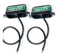ETUKER 2 Pcs Luces de Matrícula LED 12v 24v Pilotos Luces Traseras para Coche Remolque Tractor