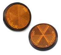ETUKER 2pcs Catadioptrico Redondo Remolque,Catadioptrico Moto Homologado Reflectantes Redondo,Reflector de lente de luz trasera