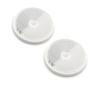 ETUKER 2pcs Catadioptrico Redondo Remolque,Catadioptrico Moto Homologado Reflectantes Redondo,Reflector de lente de luz trasera