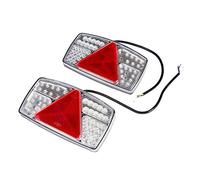 ETUKER 2PCS Pilotos LED Remolque, 10~30V Impermeable Universal Piloto Trasero Remolque Luces de Freno Traseras, Para Camión/RV/Caravana/Luces Remolque Traseras(53 Chips LED-1Par)