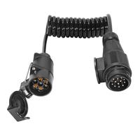 ETUKER Alargadera para Enchufe de Remolque 7Pines 1.7meters Espiral Cable de Extensión Adaptador Remolque de 13 a 7 Pines