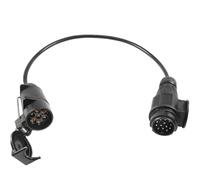 ETUKER Alargadera para Enchufe de Remolque 7Pines 12v 50cm Cable de Extensión Adaptador Remolque de 13 a 7 Pines