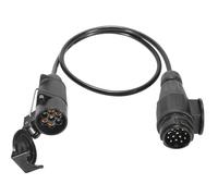 ETUKER Alargadera para Enchufe de Remolque 7Pines 12v 80cm Cable de Extensión Adaptador Remolque de 13 a 7 Pines