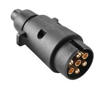 ETUKER Enchufe De Remolque 7 Pines Macho,Enchufe Conector para Remolque Caravana, 12V Piña Remolque 7 Pines,Clavija Remolque 7 Polos,Norma ISO 1724