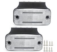 ETUKER LED 12-24v 2x Luces Blanco de Posición Delanteras Remolque con reflector Luces LED lateral de Camión Pilotos Remolque Homologados