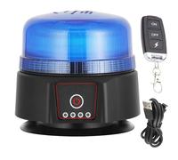 ETUKER LED Piloto Estroboscópica Luz Rotativo Azul Tractor con iman Inalámbrico Recargable Flashde Emergencia Homologadas