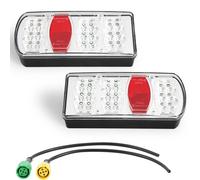 ETUKER LED Pilotos Traseros Remolque 12/24V Homologados 7Funciones Luces Remolque Traseras Piloto con Conector de Bayoneta 5pin Impermeable