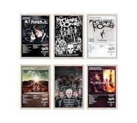 ETULLE My Chemical Romance - Póster de portada de álbum de banda de rock para habitación, impresión HD, arte de pared de música para niñas y niños, adolescentes, decoración de dormitorio, juego de 6 8