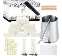 ETUOLIFE Kit de Fabricación de Velas,Juego de Velas DIY,Incluye Cera de Soja,Olla Para Hacer Velas,Papel Magico,Mechas de Velas-Kit Completo Para Hacer Velas Para Adultos Principiantes