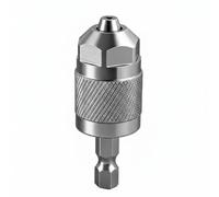Etyldya Portabrocas Hexagonal Adaptador Portabrocas Taladro Mandril Broquero de Acople Hexagonal con Cuerpo Moleteado y Sujeción Firme Adecuado para Talleres Mantenimiento del Hogar Bricolaje