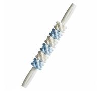 Etyldya Rodillo de Masaje Infantil Rodillo Rodillo de Masaje Masajeador Rodillo Sensorial de Silicona con Texturas para Niños al, Blanco Y Azul, Mango Redondo De Seis Bolas