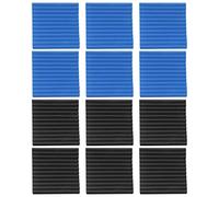 Etyrerre 12 Paneles acusticos de Pck Insonorizacion Espuma de baldosas acusticas Sondas de espuma de estudio Cunas de sonido de 1 pulgada x 12 pulgadas x 12 pulgadas