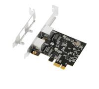 Etyrerre Adaptador de Tarjeta de Red Gigabit de 2,5G con 2 Puertos Tarjeta Ethernet PCIe de 2,5Gb de 2500Mbps Tarjeta Controladora de Computadora LAN RJ45