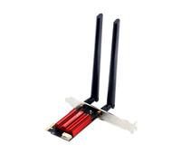 Etyrerre Adaptador WiFi 6E AX210 PCIE WiFi Tarjeta de Red Ethernet Inalámbrica de 5400Mbps BT 5.3 2.4G/5G Banda Dual 802.11 para Win 10 11