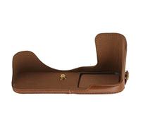 ETYUDPABV Funda Protectora para Zfc, Media Funda de Cuero para cámara Zfc, Cubierta de Cuero Artificial con reemplazo Directo de batería, Compatible con trípode y estabilizador