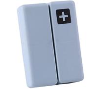 ETZRYSYB Cajas de almacenamiento, 1 pastillero semanal plegable para 7 días, organizador de herramientas (azul)