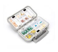ETZRYSYB Cajas de almacenamiento de gran tamaño para medicinas, organizador de pastilleros, dispensador de píldoras, pastillero, caja a prueba de pastilleros, caja para medicinas, pastillero, caja de