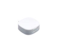 ETZRYSYB Cajas de almacenamiento mini portátil con 4 compartimentos de rejilla, pastillero de viaje, estuche de plástico para tabletas, dispensador de tabletas (blanco)