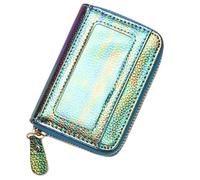 ETZRYSYB Monedero personalizado de doble color con diseño de lichi sinfonía para mujer, tarjetero, monedero de lujo, Green, Talla única